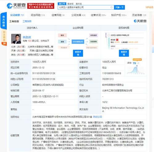 58同城拓寬業務版圖 新增企業管理服務與計算機軟件技術服務，持續探索拍賣業務